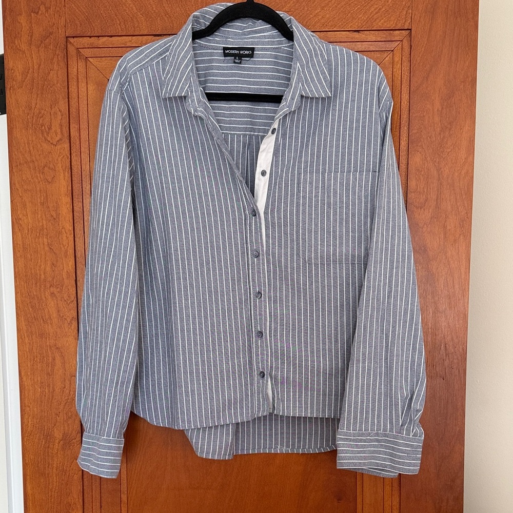 Modern Works Womens Button Down Shirt